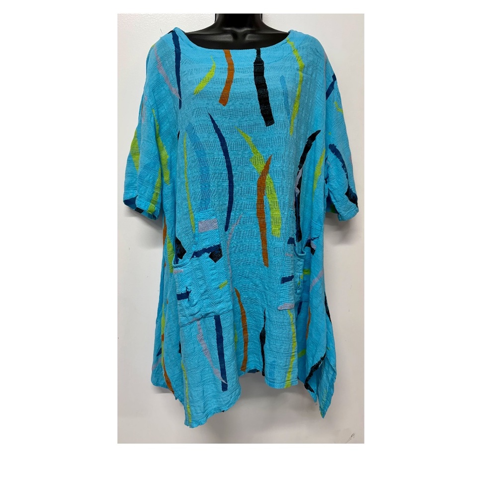Colorful Made in Italy Cotton Dress/Top